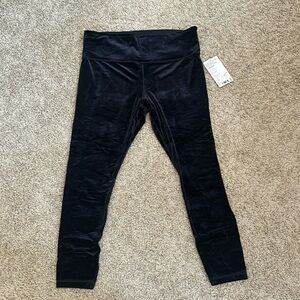 Athleta High Rise Velvet Tight XL